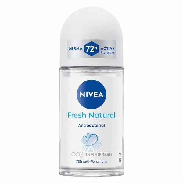 Nivea - Fresh Natural Antibacterial - 72 h Anti-Perspirant Roll-On – 50 ml