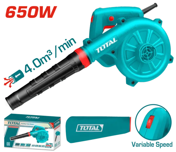 Aspirateur Souffleur 2-en-1- 650W - Vitesse Variable - 4.0m³/min
