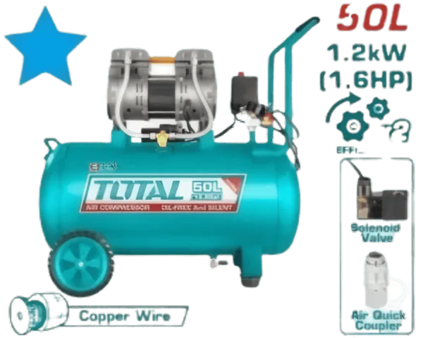 Compresseur d'air sans huile 50L