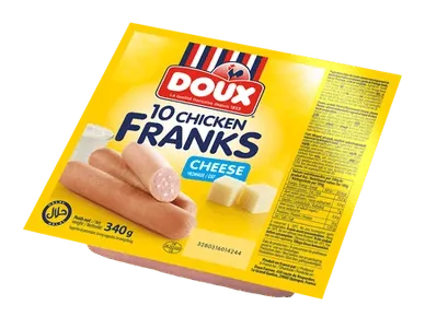 DOUX - Saucisses Frommage - 340g