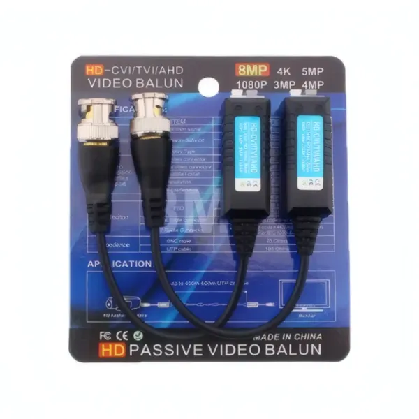 Balun Vidéo BNC HD pour Caméras - 5MP à 720P