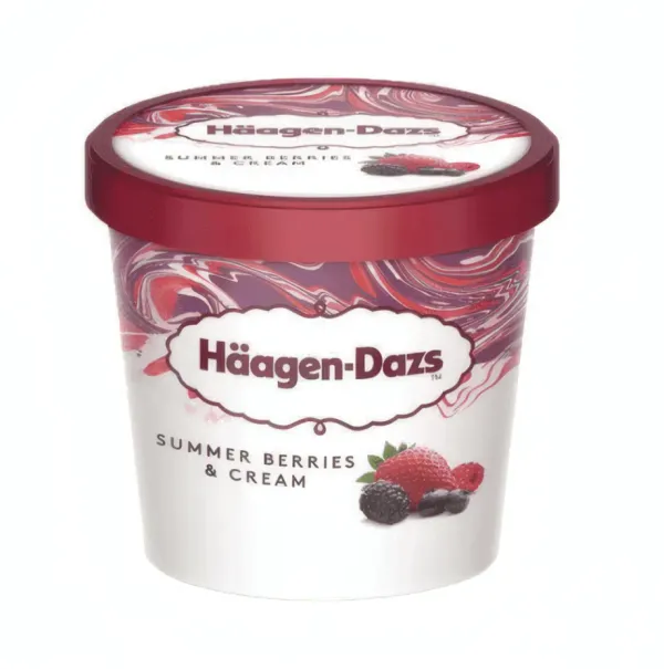 HAAGEN DAZS - Summer Berries & Cream Ice Cream - 95ml