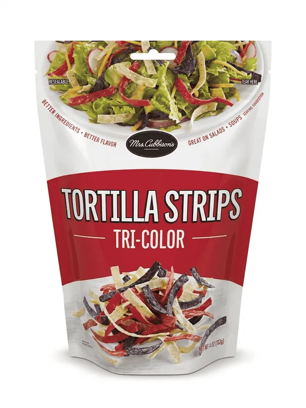 Mrs. Cubbison's – Lanières de Tortillas tricolores – 113 g