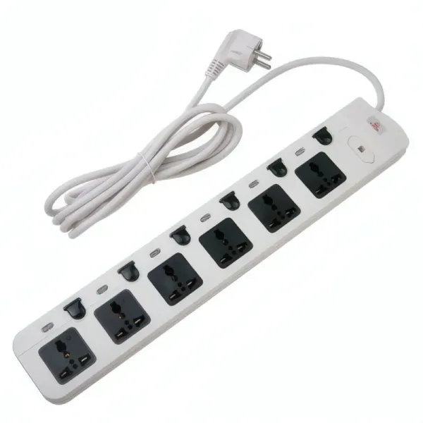 Multiprise Électrique R SCAR RS-168 - 6 Prises, 3M