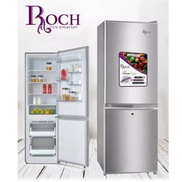 Refrigerateur Roch Combine 2TIROIRS 150L Silver RER150DBL