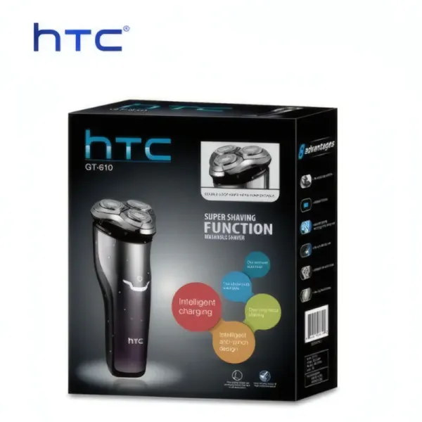 Rasoir Électrique HTC GT-610 Rechargeable Étanche