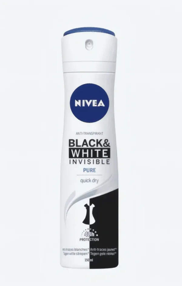 NIVEA - Spray Anti-Transpirant Invisible Noir & Blanc Pure - 150 ml