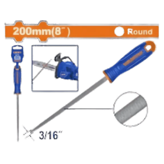 Limes Rondes pour Tronçonneuse 8" (200mm) - Ø 5mm - WFE9882