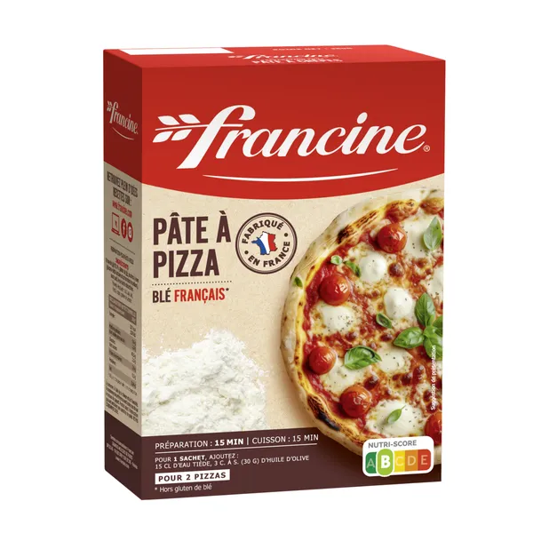 FRANCINE - Préparation Pâte à Pizza - Blé Francais - 510 g