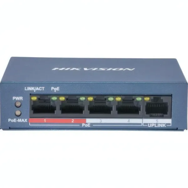 Switch POE HIKVISION 4 Ports DS-3E0105P-E/M