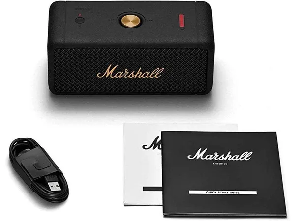 MARSHALL EMBERTON - Baffle Bluetooth Portable, sans Fil, Noir