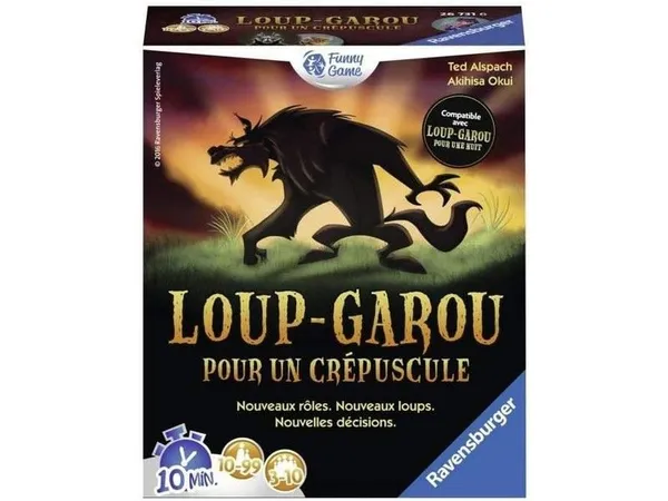 Loup-Garou Pour Un Crépuscule JeuDeSociété 3 À 10 Joueurs Sans Maître Édition Coffret