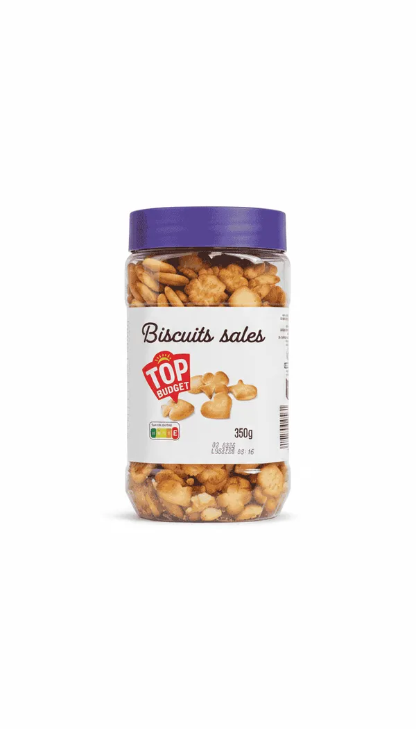 Top Budget – Biscuits Salés – 350 g