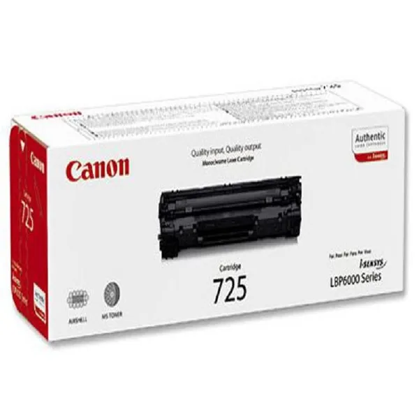 Toner Canon 725 noir original (3484B002), 1 600 pages