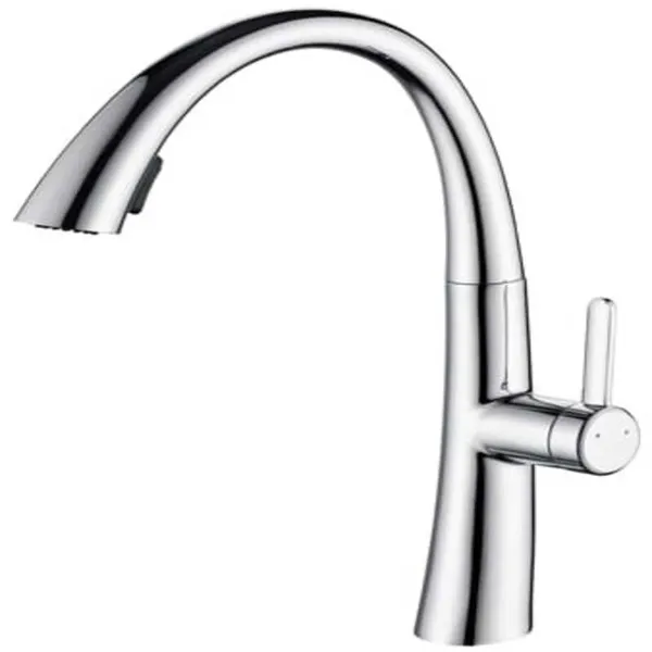 Robinet cuisine monocommande extractible en acier inoxydable CLK-509