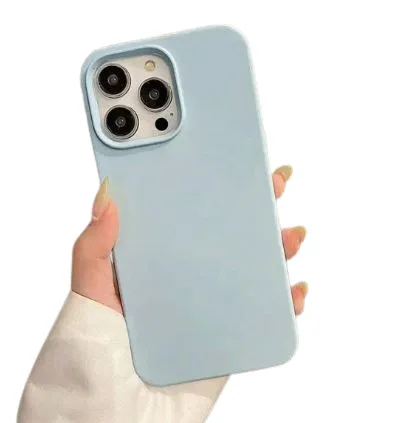 Coque iPhone en Silicone – Bleu Ciel – Souple & Légère