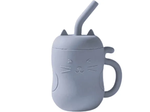 Tasse Paille en Silicone pour Bébé 150ml – avec Poignées