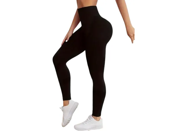 Legging Yoga Femme Taille Haute – Noir, Ultra Confort