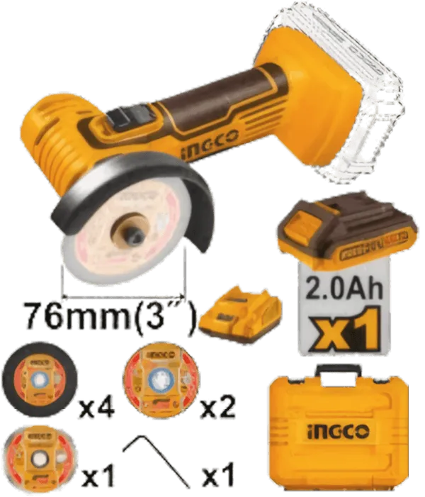 Mini-meuleuse de tronçonnage sans fil CAGLI76012