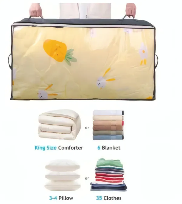 Sac de Rangement XXL - Pour Vêtements, Couettes & Oreillers