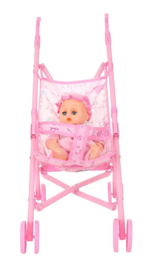 Poussette Pliante - Rose Panier