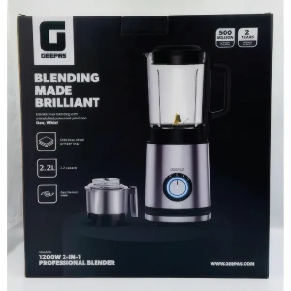 Mixeur/Blender GEEPAS GSB44050 Multifonction 1200W