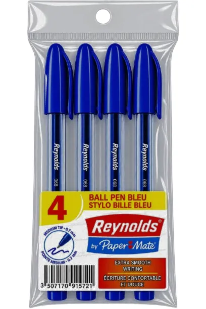 Stylos bille medium Reynolds x4