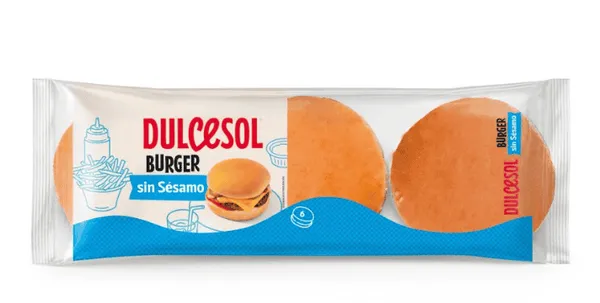 Dulcesol – Pain Burger Sans Sésame - 6 pièces