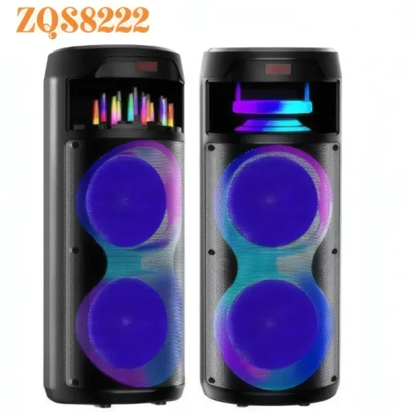 Haut-Parleur Bluetooth ZQS8222 - 80W Portable avec Micro