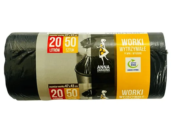 Sacs Poubelle Noirs 20L – Lot de 50