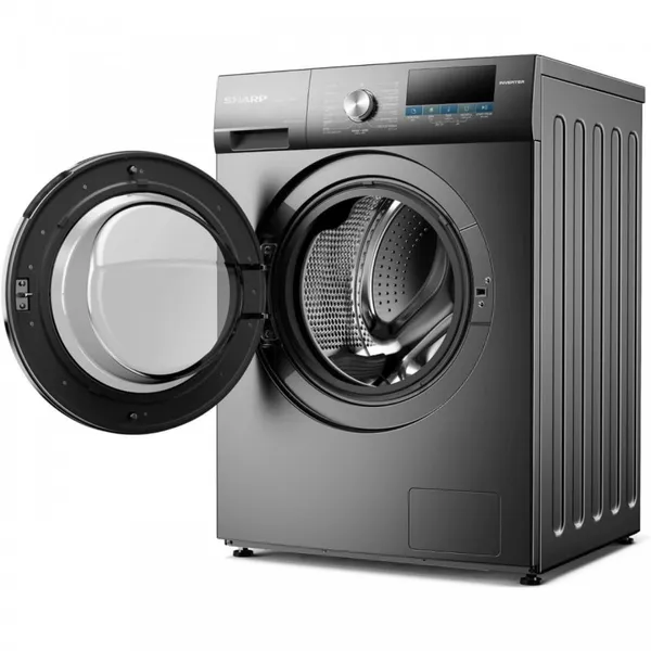 Machine à Laver Sharp 9KG Inverter Front Load Gris ESFSI912DLZS