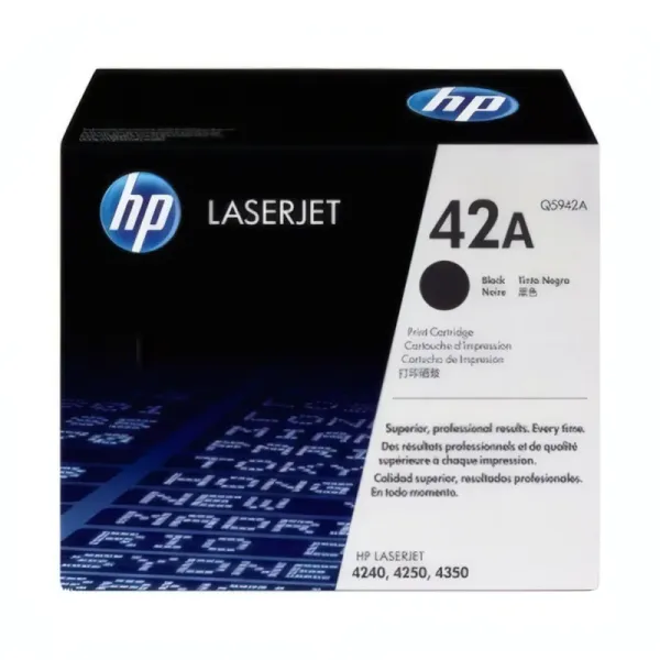 Toner Noir HP-42A (Q5942A) - Impression 10000 pages
