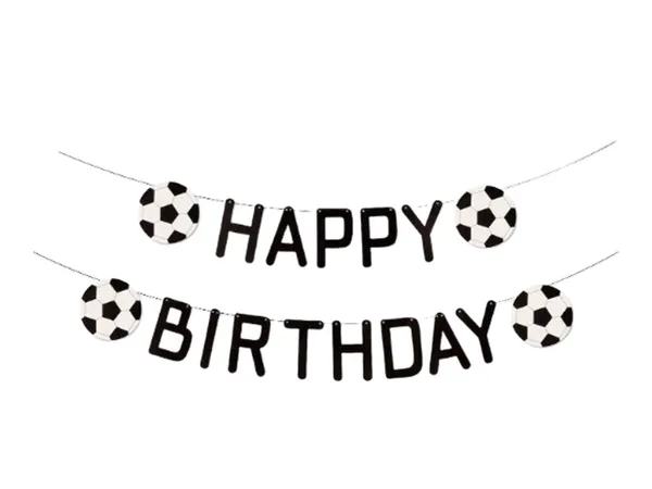Bannière De Décoration D'arrière-plan Pour Une Fête D'anniversaire À Thème De Football