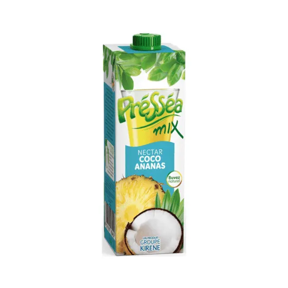PRESSEA - Brique de jus saveur Coco-Ananas - 1L
