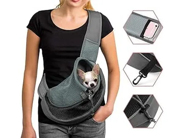 Sac Bandoulière XL pour Animaux – Transport Confortable & Sécurisé