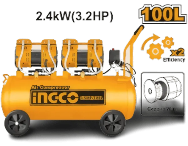 Compresseur à Air Silencieux 100L — ACS2241001