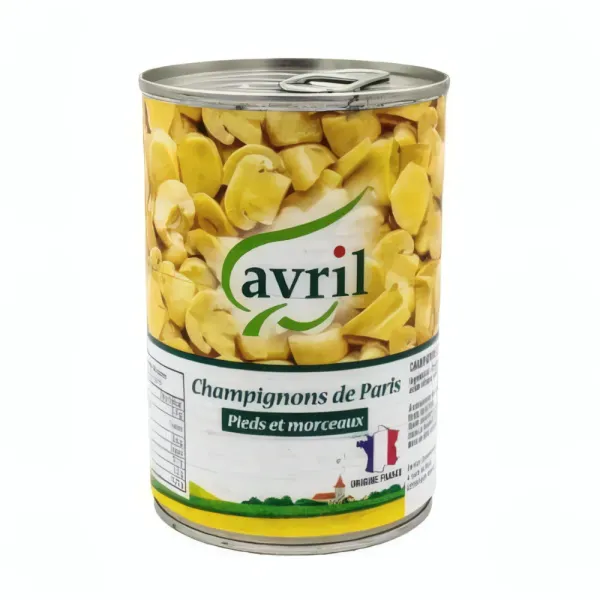 AVRIL - Champignons de Paris pieds et morceaux - 390g