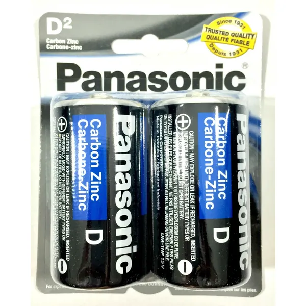 PANASONIC – Lot de 24 Piles Type D Zinc-Carbone