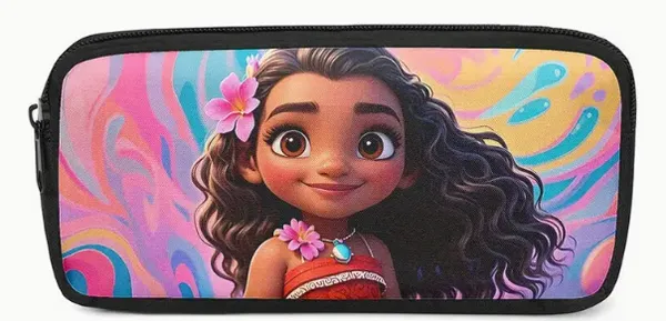 Trousse Écolière Motif Disney Moana – Tissu Durable & Pratique