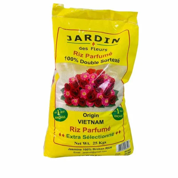 Riz brisé parfumé Jardin Fleur 25 kg