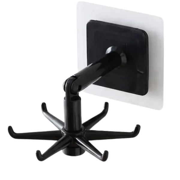 Porte-Ustensiles de Cuisine Rotatif - Noir - Lot de 5