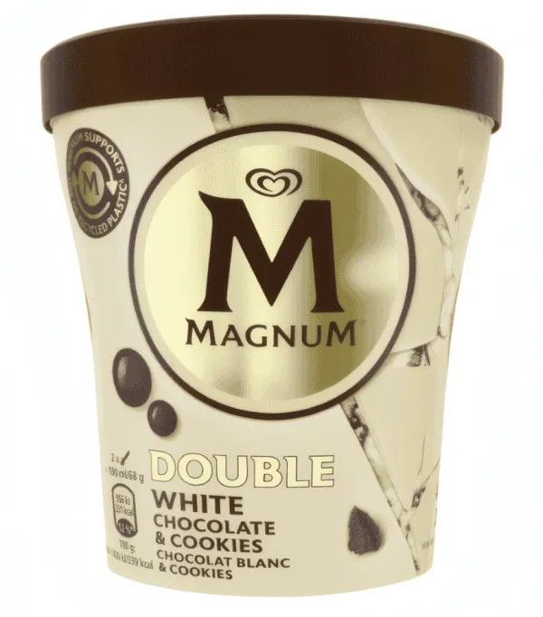 MAGNUM – Pot de Crème Glacée Cookie & Chocolat Blanc – 440 ml