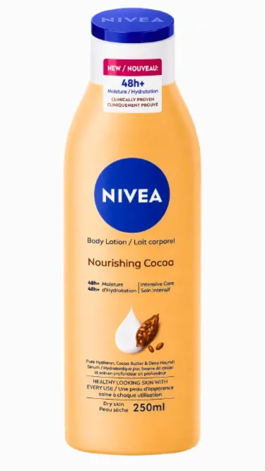 Lait beurre de cacao Nivea 250 ml