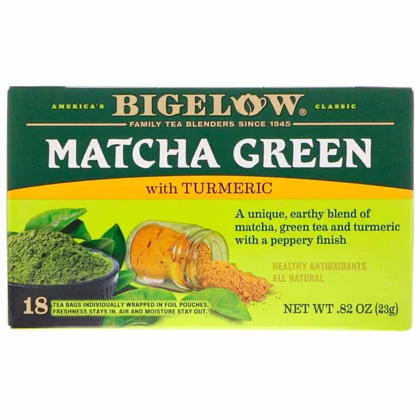 Bigelow – Thé Vert Matcha au Curcuma – 18 Sachets