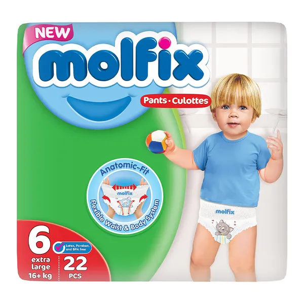 Couches culottes Extra Molfix +15 kg x22