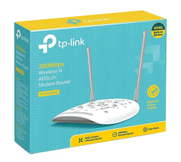 TP Link Modem/Routeur WiFi N 300 Mbps TD-W8961N