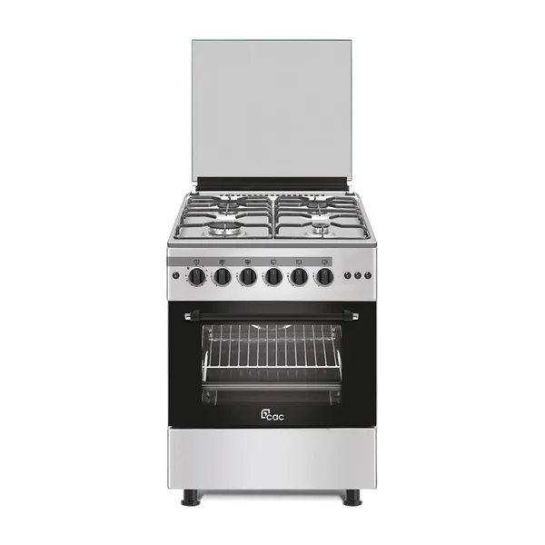 Cuisiniere Cac 4FEUX 60X60 A Gaz Inox CAC60F