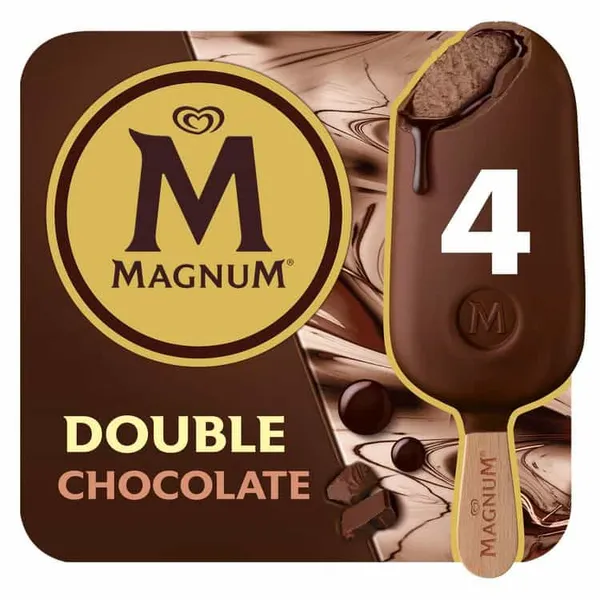 MAGNUM - Glace Double Chocolat - x4 - 284g