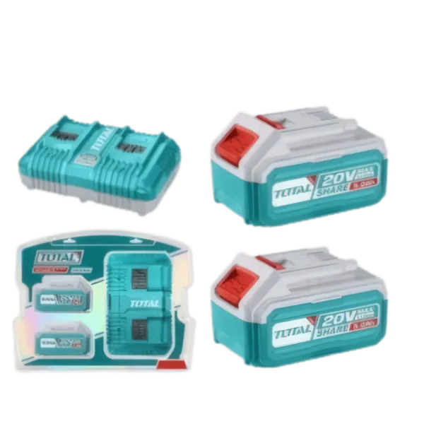 Kit Énergie P20S - 2 Batteries 5.0Ah + Chargeur Double Rapide