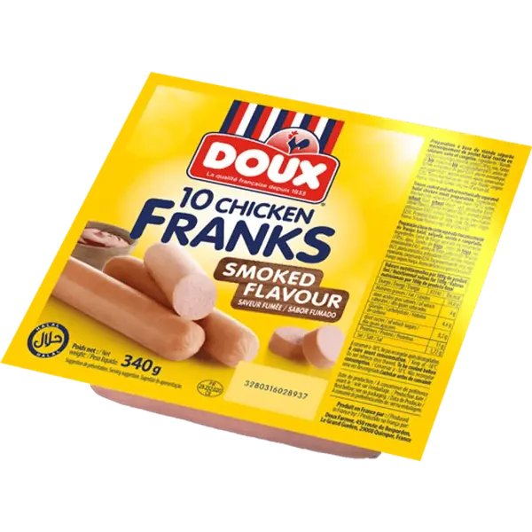 DOUX - Saucisses Fumées - 340g